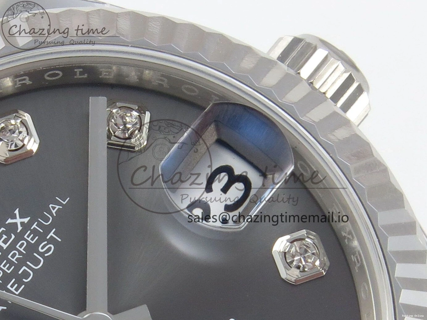 0228 Popular DateJust 31 278274 THBF 1:1 Best Edition 904L Steel Gray Diamond Dial on SS Jubilee Bracelet HZ Cal. 5